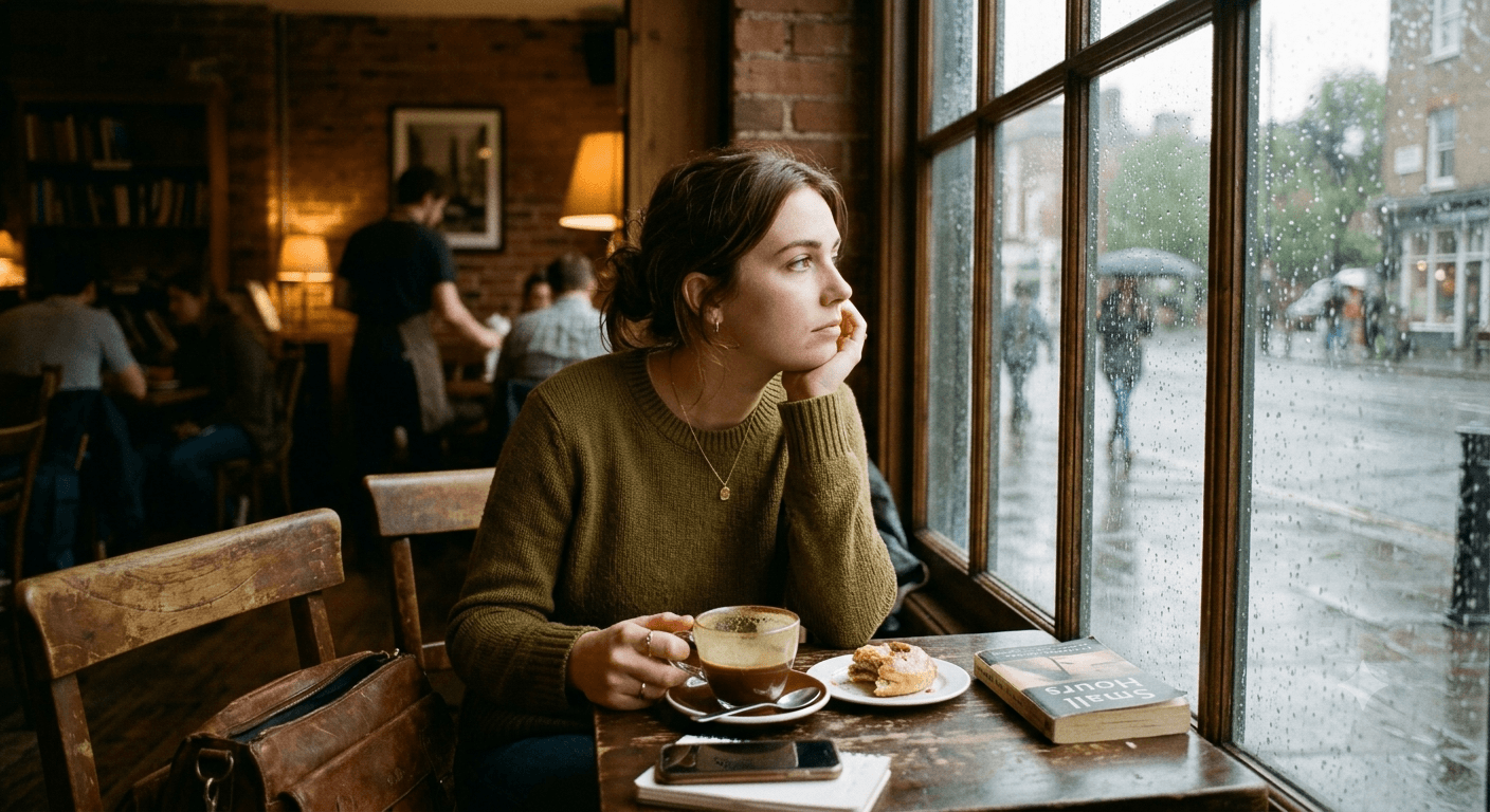 Person standing alone outdoors, quietly reflecting after a toxic relationship ended