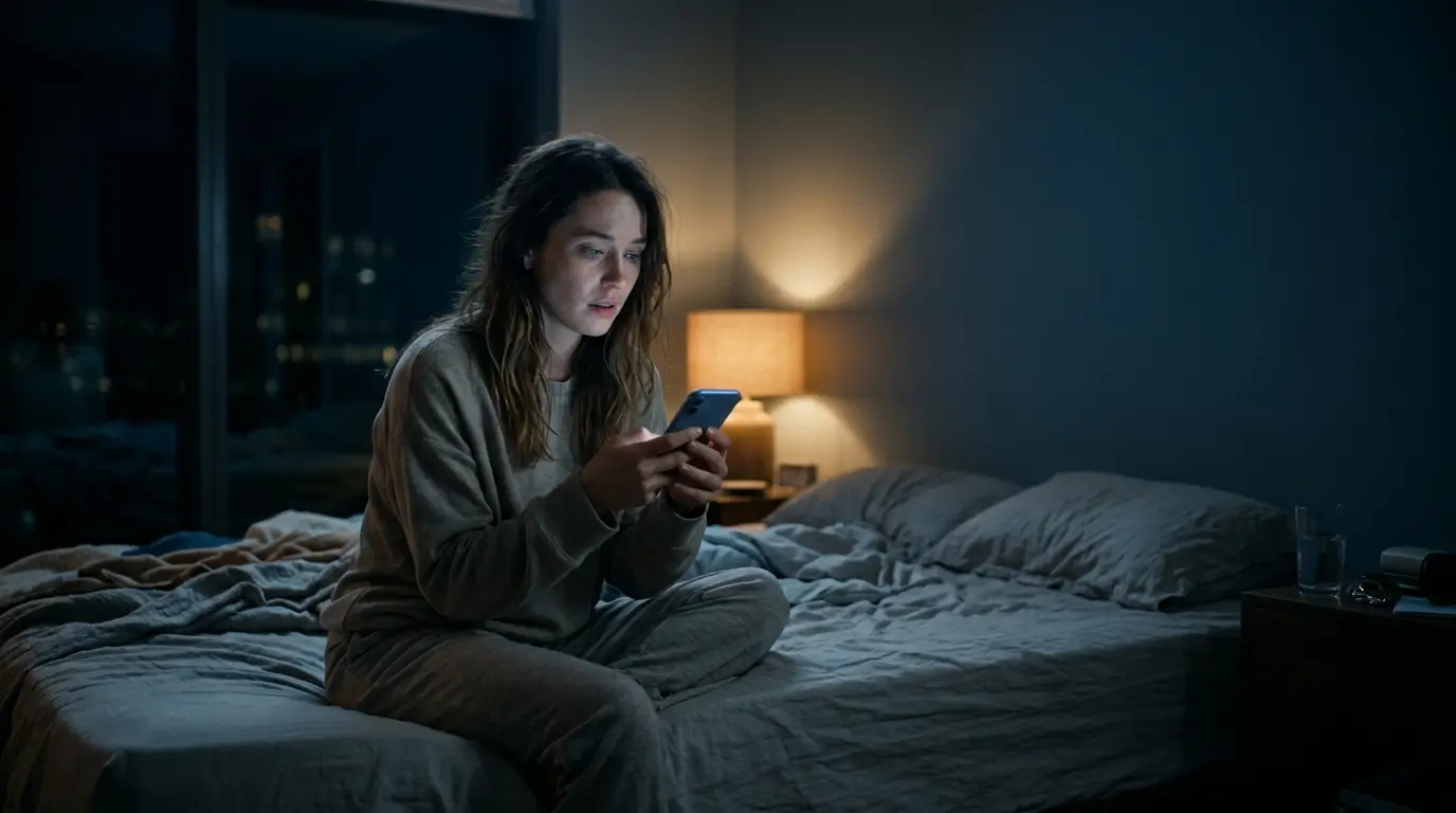 Person checking their phone while waiting for a message from someone who keeps sending mixed signals