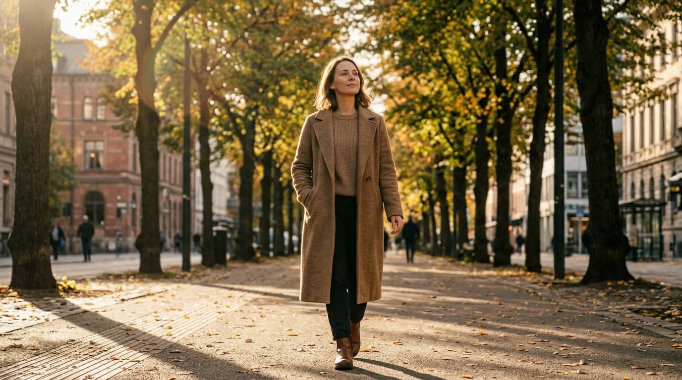 Person walking forward confidently, having chosen to stop accepting breadcrumbs in dating